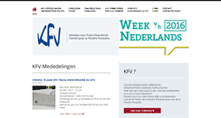 Desktop Screenshot of kfv-fransvlaanderen.org