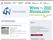 Tablet Screenshot of kfv-fransvlaanderen.org